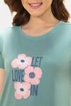 Amante Comfort Sleep Dress - Let Love In Print — thumbnail 4